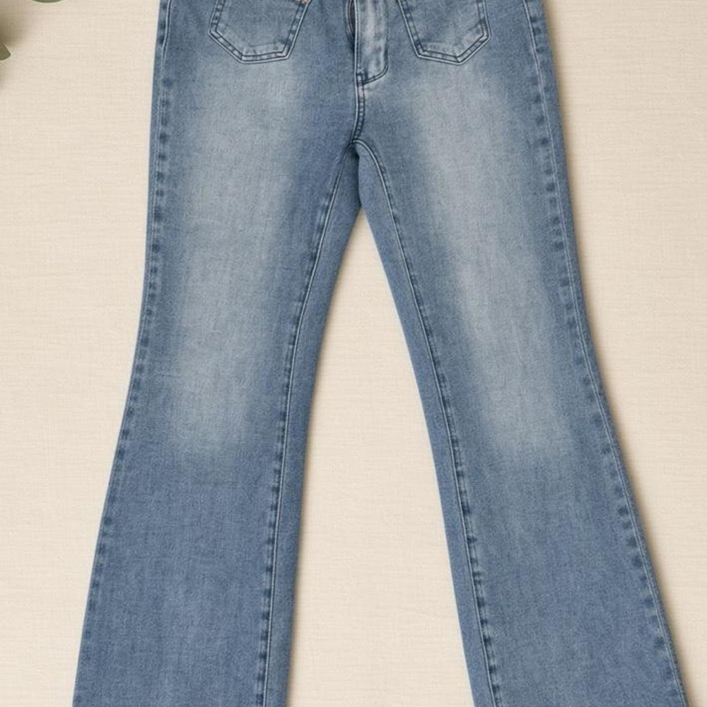 Judy Blue Contrast Patch Pocket Boot Jeans
